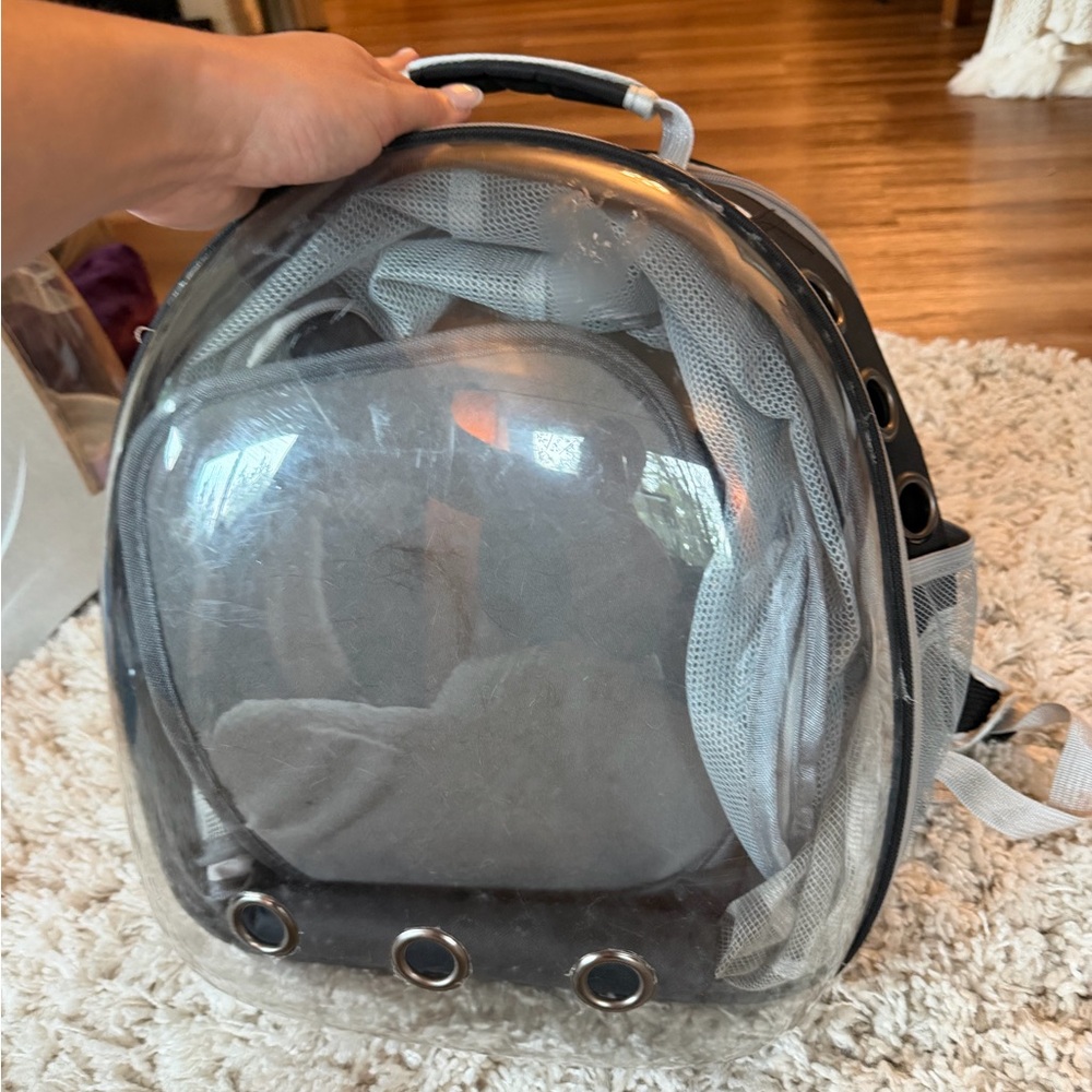 Transparent Pet Backpack with Ventilation